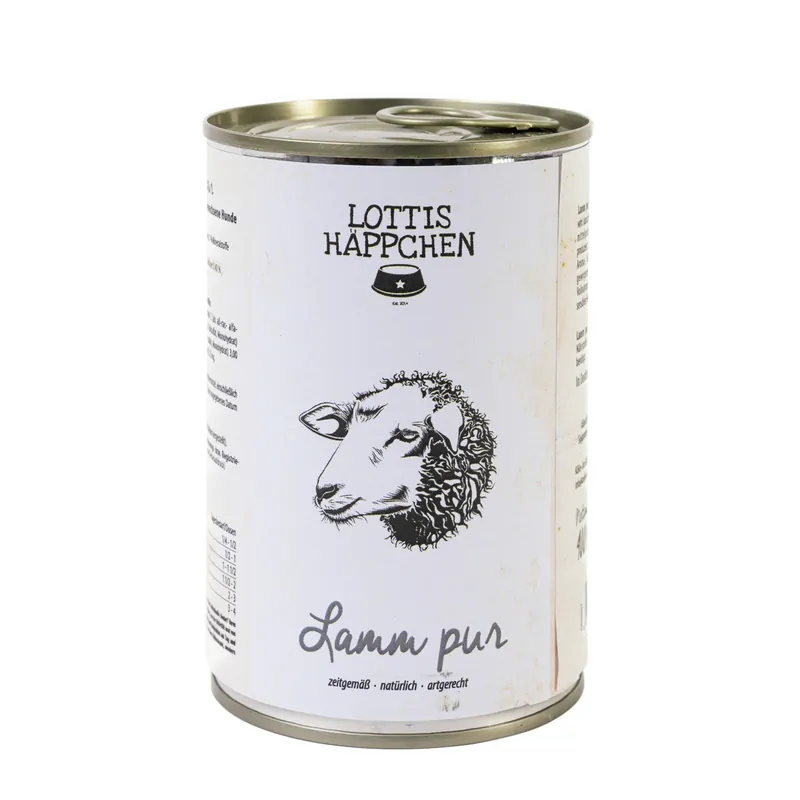 LOTTIS HÄPPCHEN Lamm PUR 400 g Letzte Chance